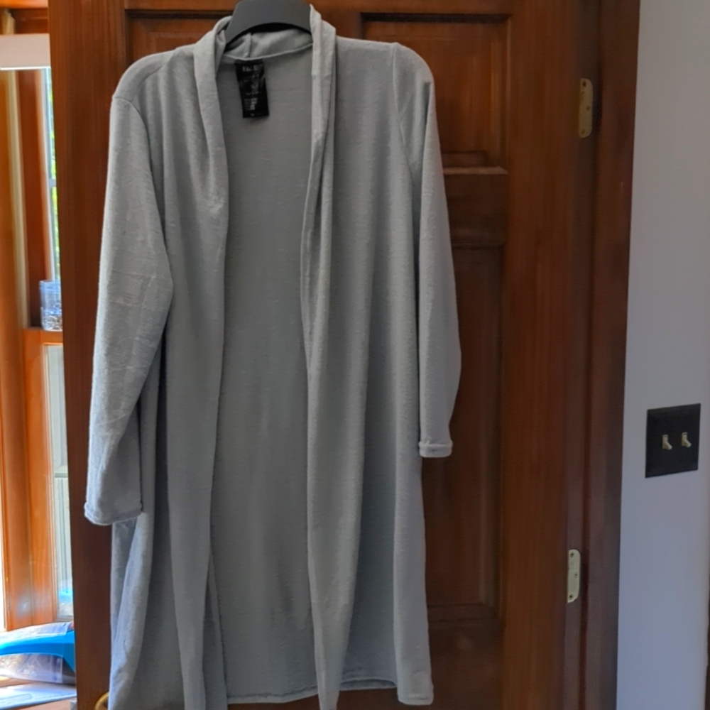 Open front Gray Cardigan